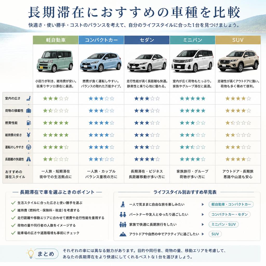 岐阜のおすすめ車種比較