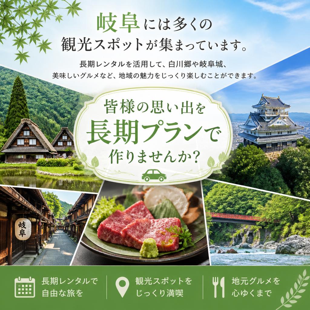 岐阜市内の観光スポットを巡ろう!