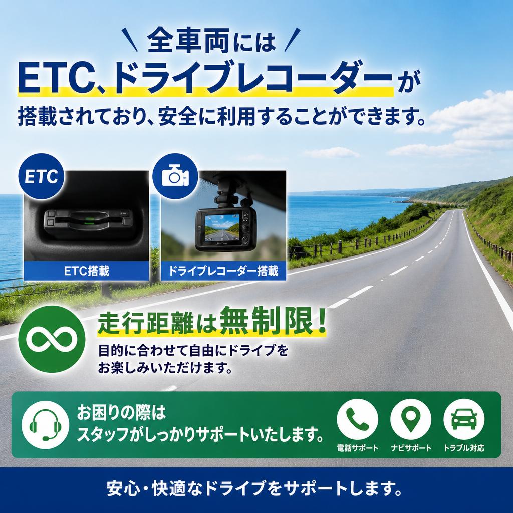 安心のサポートと便利な機能