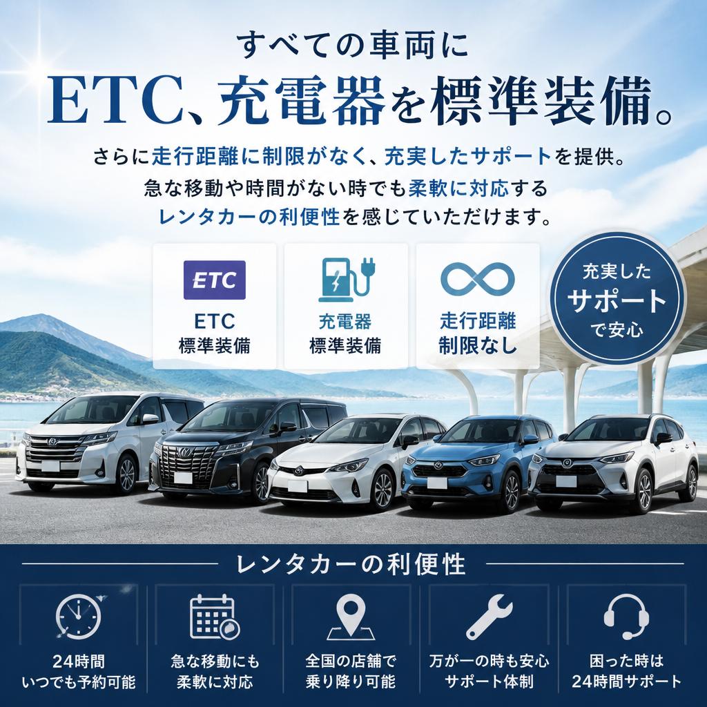 便利さを実感する安心のレンタカーサービス