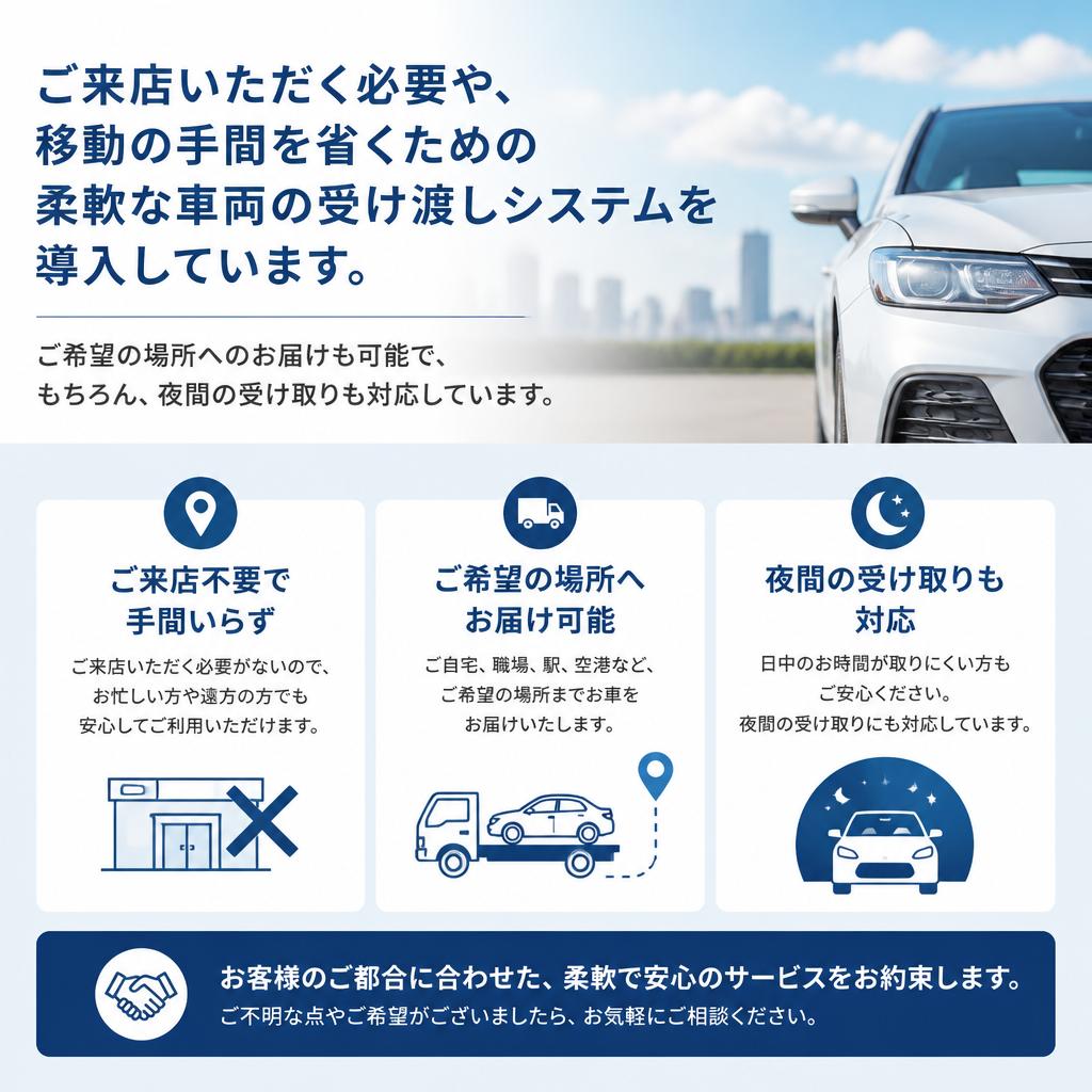 柔軟な受け取りと返却の仕組み