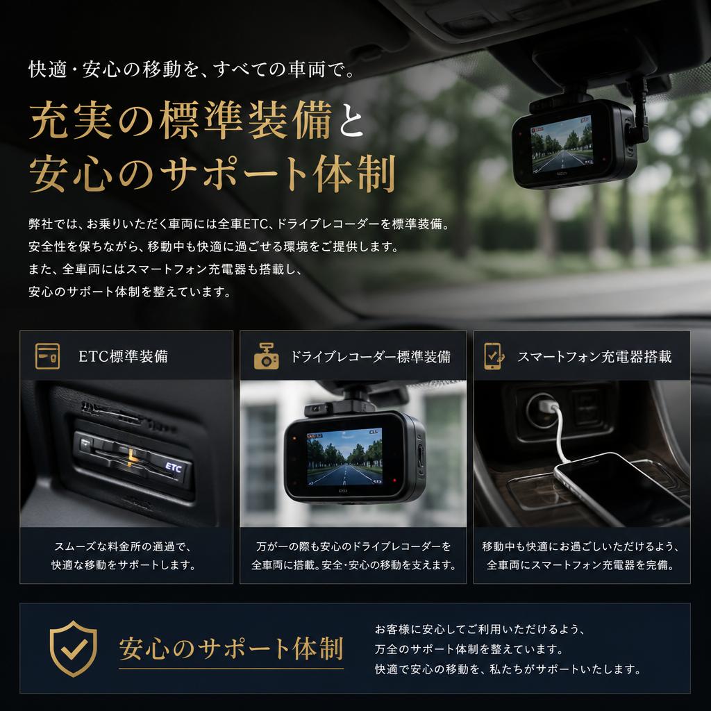 安心のサポート体制で快適な旅を