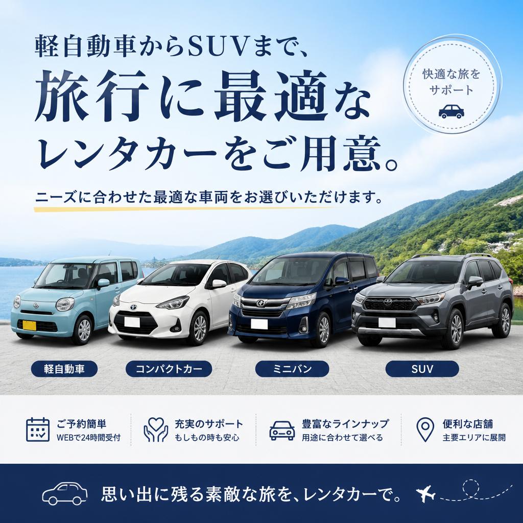 多彩な車両ラインアップ