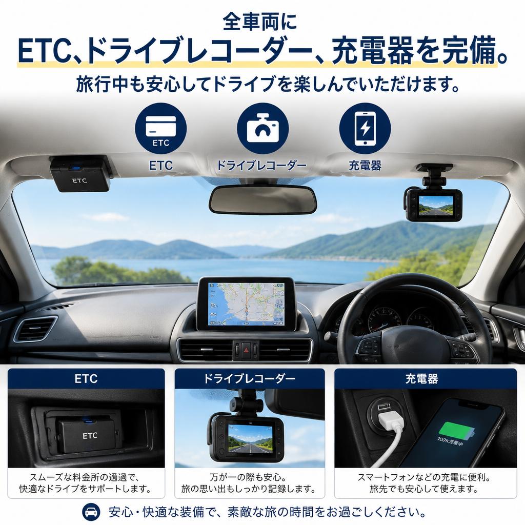 安心のサービスと装備